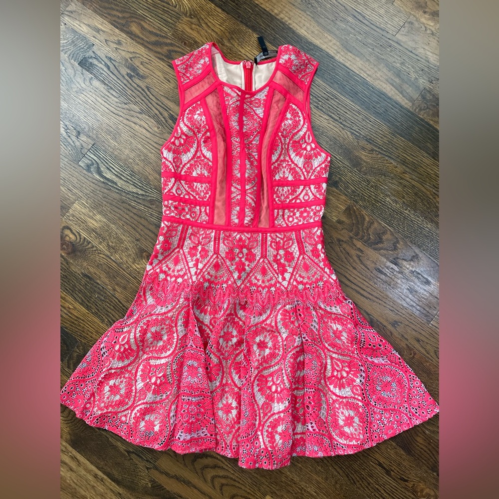 BCBGMaxAzria Vibrant Pink Kids Formal Dress - Picture 1 of 4